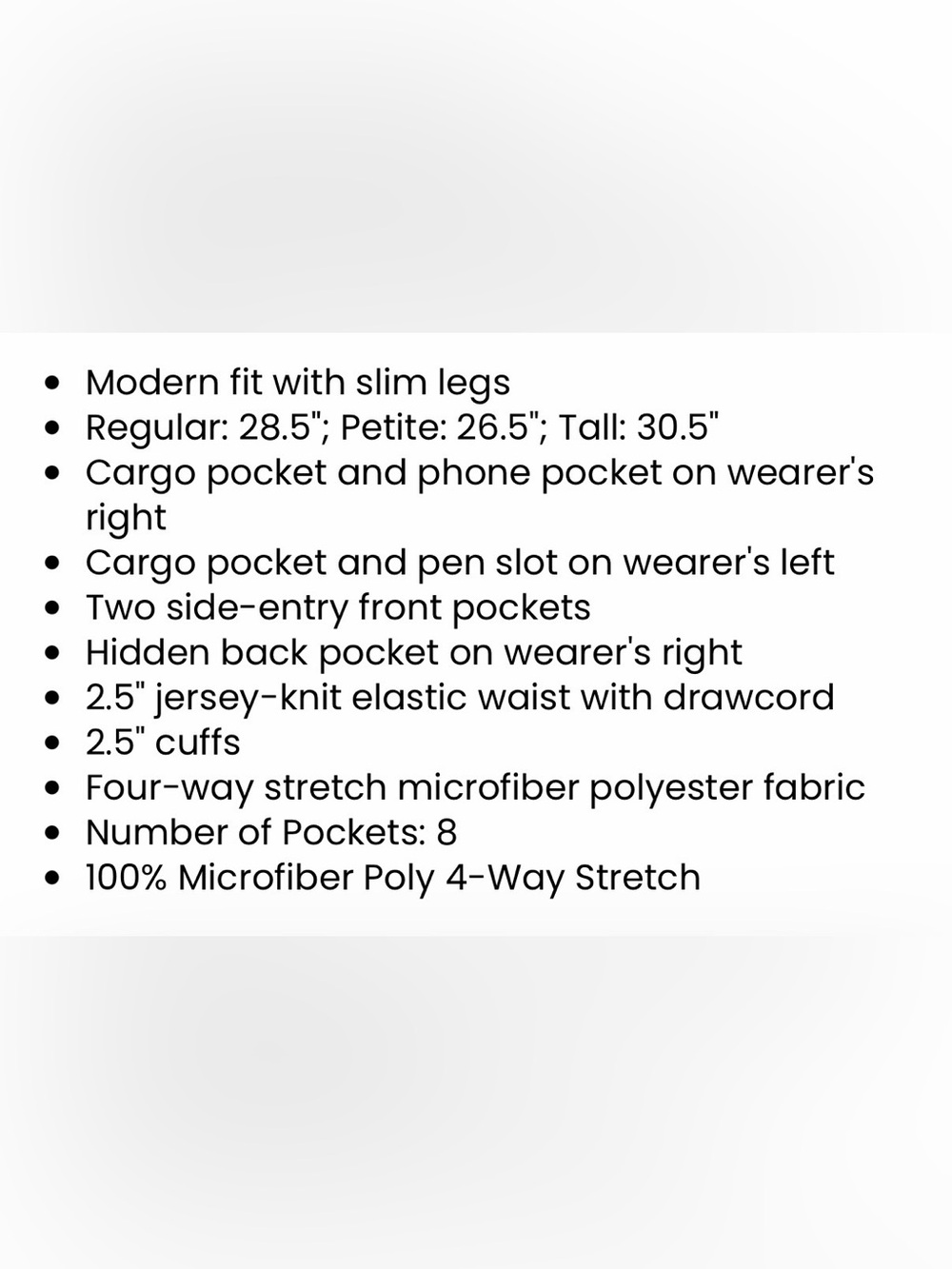 WonderWink Black Utility Jogger Pants - Picture 7 of 7